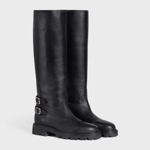 NIB Celine ’Margaret’ Triomphe Buckled Knee High Logo Boot 36.5EU/6.5US $1500.00